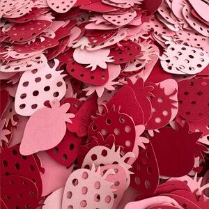 Confetti- Strawberries | Berry Sweet First Birthday | Berry First | Table Decor